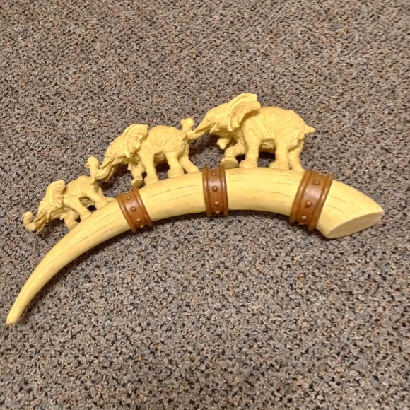 Ivory elephant hand carved